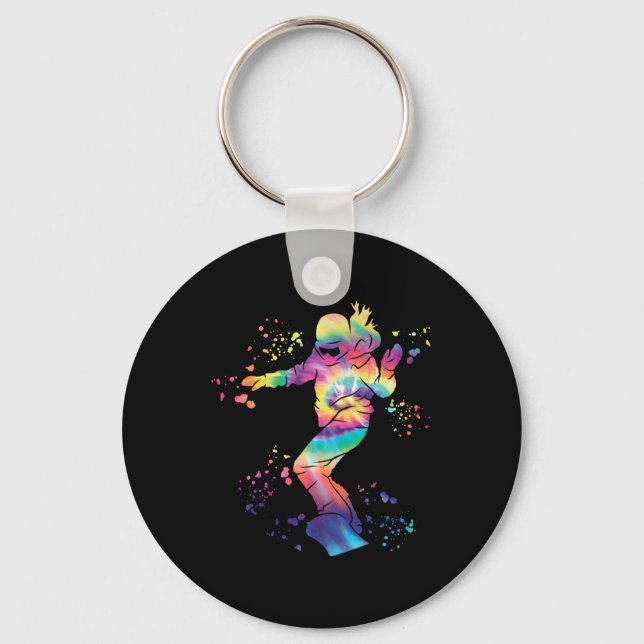 Chaveiro Snowboarder Colorful Snowboard 18 (Frente)