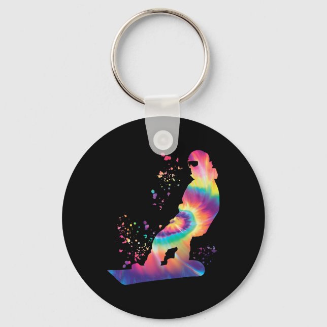Chaveiro Snowboarder Colorful Snowboard 40 (Frente)