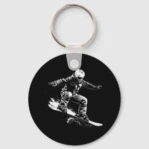 Chaveiro Snowboarder Desenho Snowboard Slope 1