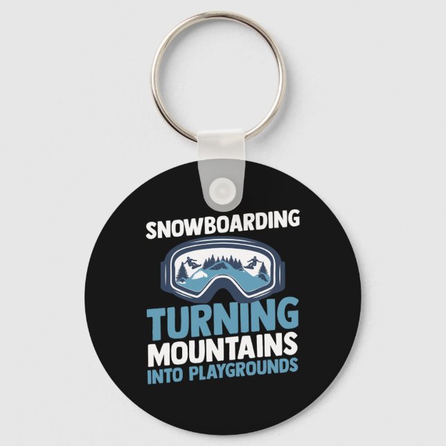 Chaveiro Snowboarder Snowboard 3 (Frente)