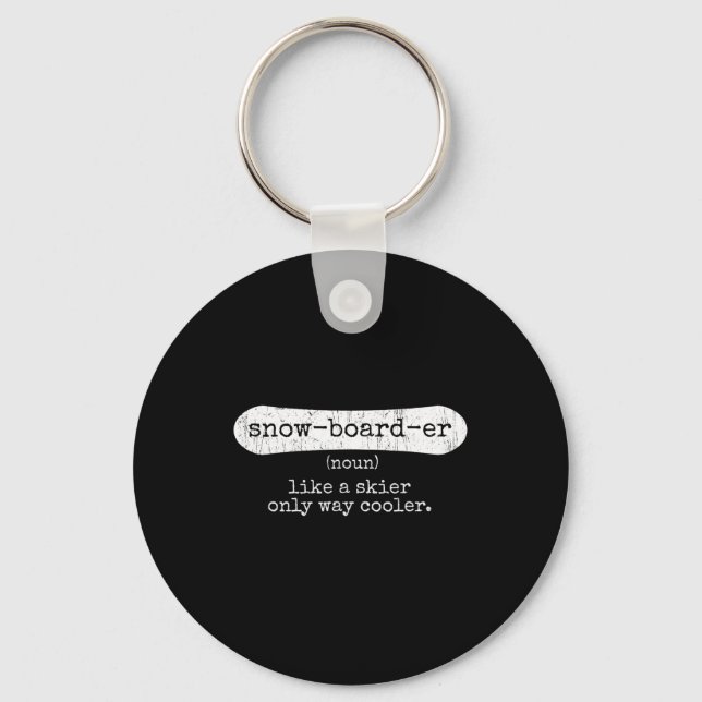 Chaveiro Snowboarder - Snowboard Entusiasta (Frente)
