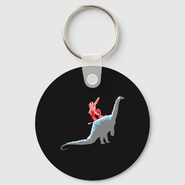 Chaveiro Snowboarder Snowboard Mountain Snowboard Dinosa (Frente)