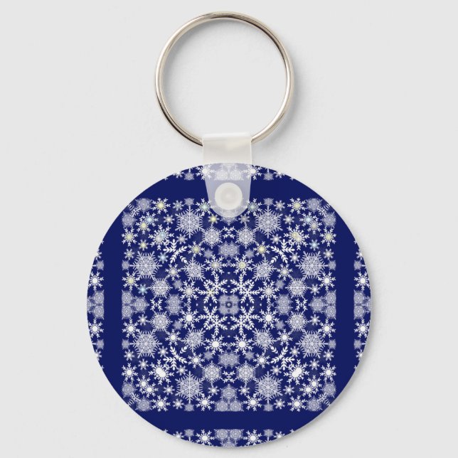 Chaveiro Snowflakes Lace (Frente)
