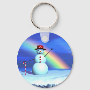 Chaveiro Snowman em 3D de Natal
