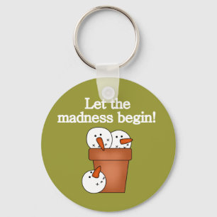 Chaveiro Snowman Holiday Madness T-shirts e presentes
