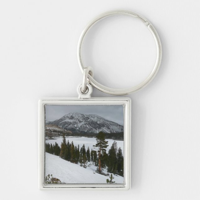 Chaveiro Snowy Ellery Lake California - Paisagem de inverno (Frente)