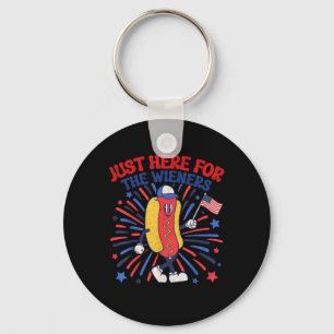 Chaveiro Só Aqui Para Os Wieners 4 De Julho Engraçados Quen