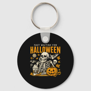 Chaveiro Só Esperando O Esqueleto De Halloween, Fala A Esta