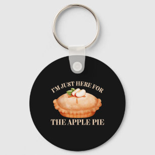 Chaveiro Só estou aqui para a Comida Engraçada da Apple Pie