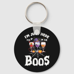 Chaveiro Só estou aqui para o Boos Wine Gles Halloween Dri