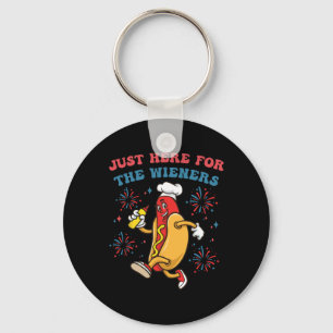 Chaveiro Só estou aqui para os Wieners Engraçados 4 de julh