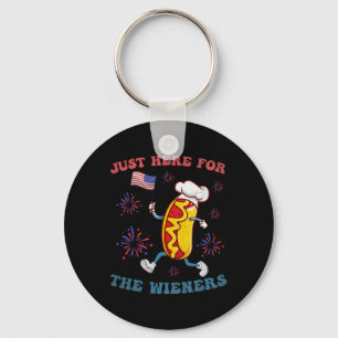 Chaveiro Só estou aqui para os Wieners Engraçados 4 de julh