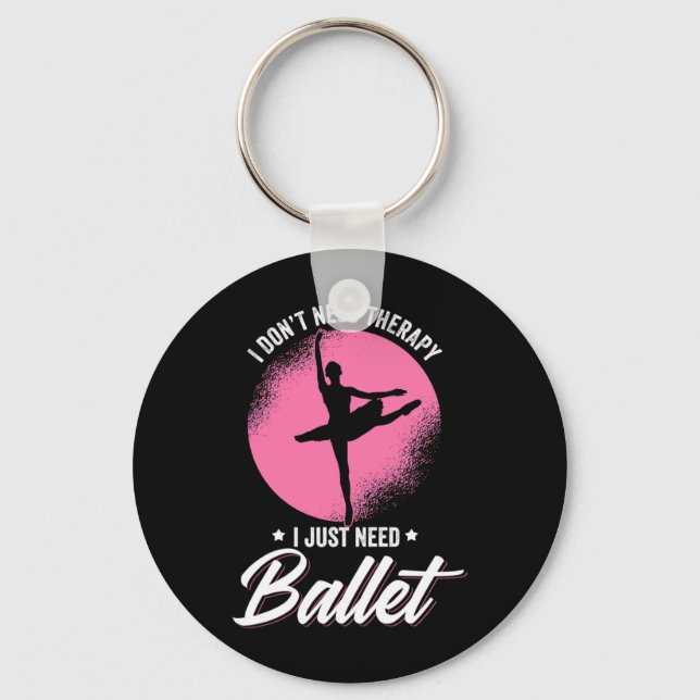 Chaveiro Só preciso de dança de Balé (Frente)