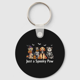 Chaveiro Só Um Cachorro De Halloween Louco Ao Longo Do Outo