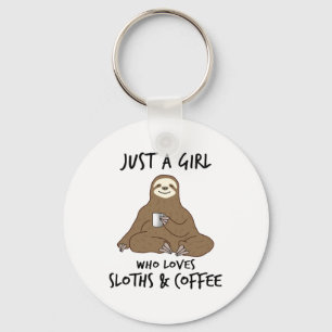Chaveiro Só uma garota que ama café da Sloths