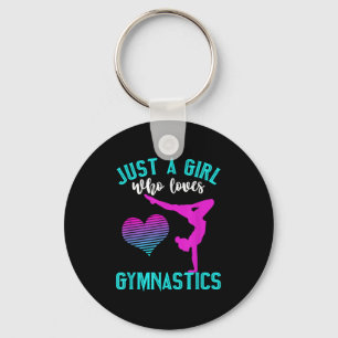 Chaveiro Só Uma Menina Que Ama A Ginástica Engraçada Gymnas