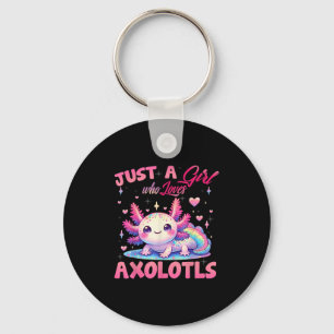 Chaveiro Só Uma Menina Que Ama A Rapariga Axolotl Kawaii