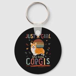Chaveiro Só Uma Menina Que Ama Corgis Engraçado Corgi