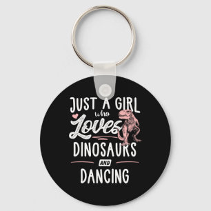 Chaveiro Só Uma Menina Que Ama Dinossauros E Dança Dinosa