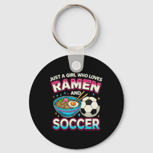 Chaveiro Só Uma Rapariga Que Ama Ramen E Futebol