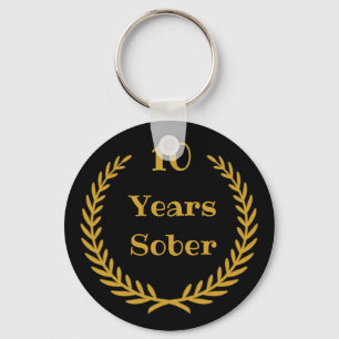 chaveiro Sober de 10 anos para recuperação de Víci