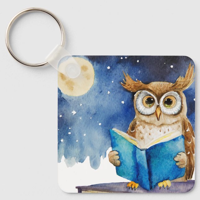 Chaveiro Sober Owl c/ Big Book A Prayer CUSTOM (Frente)
