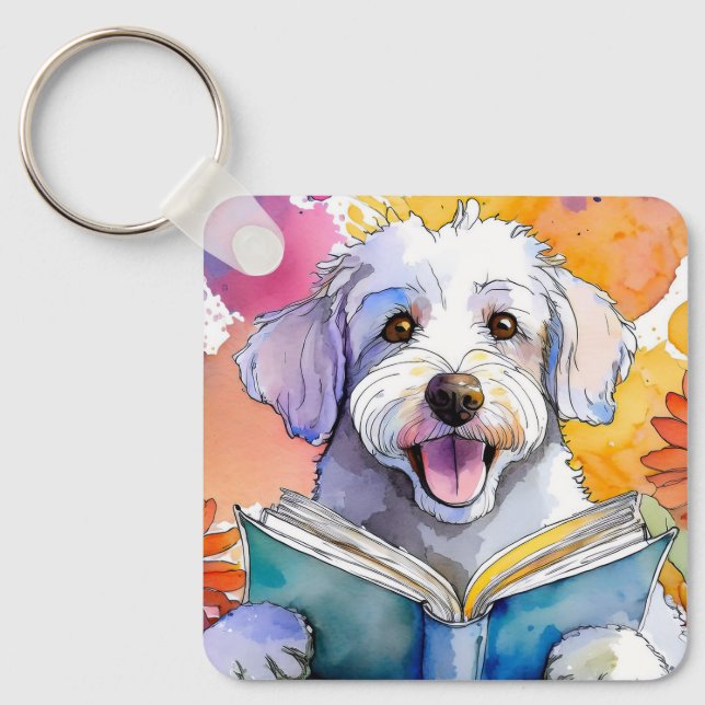 Chaveiro Sober Schnoodle c/ Livro Grande Um CLIENTE De Oraç (Frente)