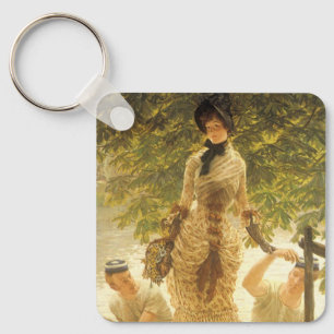 Chaveiro Sobre as Tâmisas de James Tissot, Realismo Vintage