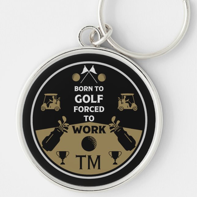 Chaveiro Sobre o Morro do Golfer de Aniversário (Frente)