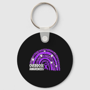 Chaveiro Sobredosagem do arco-íris do leopardo Mês Ri Roxo