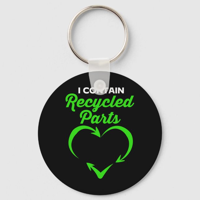 Chaveiro Sobrevivência Contendo Partes De Reciclado (Frente)