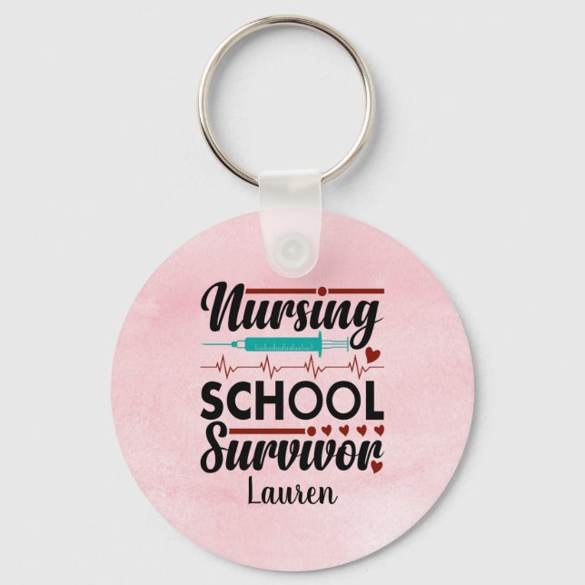 Chaveiro Sobrevivente da Escola de Enfermagem Personalizada (Frente)