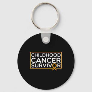 Chaveiro Sobrevivente de Câncer Infantil Faixa de Câncer In