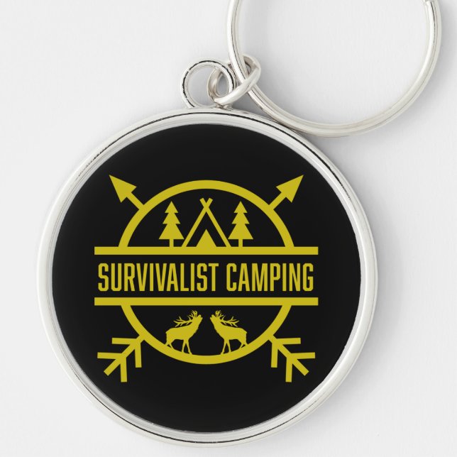 Chaveiro Sobrevivente do Exterior de Bushcraft (Frente)