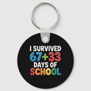 Chaveiro Sobrevivi 67+33 Dias De Escola Matemática Do 100º