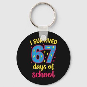 Chaveiro Sobrevivi 67 Dias De Escola 100 Dias Brainrot Seis