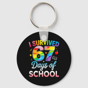Chaveiro Sobrevivi 67 Dias De Escola Engraçado 6 7 Meme Pro