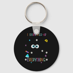 Chaveiro Sobrevivi a 67 Dias de Aula Gato Engraçado Seis Se