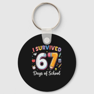 Chaveiro Sobrevivi a 67 Dias de Aula Meme Divertido Profess