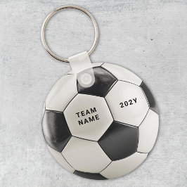 Chaveiro Soccer Ball Keychain | Personalized Team Name Year