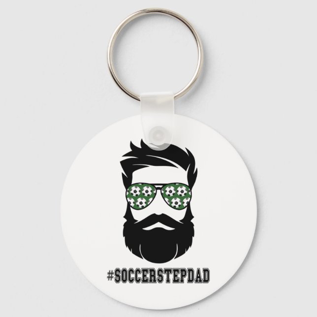 Chaveiro Soccer Stepdad Com Pai Da Barba Passo Padre Ste (Frente)