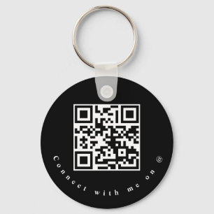 Chaveiro Social Media Business QR Code Keychain