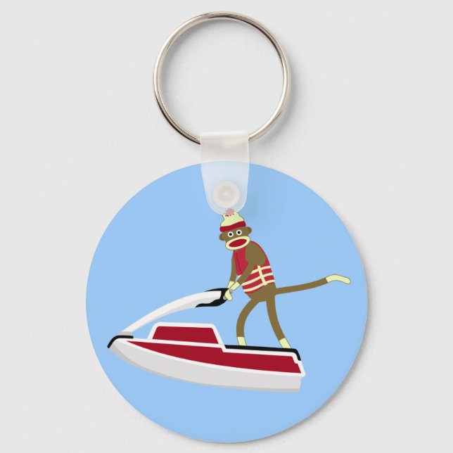 Chaveiro Sock Monkey Jetski (Frente)