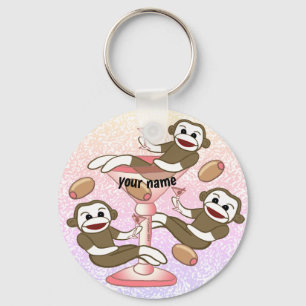 Chaveiro Sock Monkey Martini