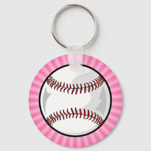 Chaveiro Softball Rosa