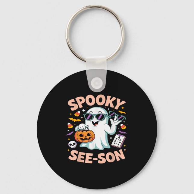 Chaveiro Soky Ver Son Optometry Engraçado Fantasma Hallowee (Frente)