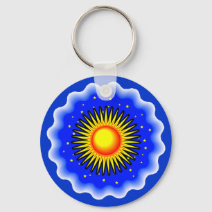 Chaveiro Sol azul