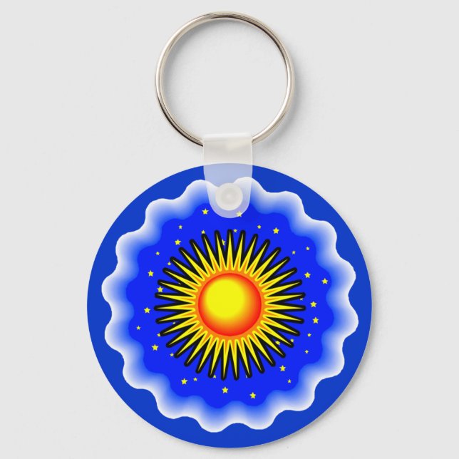Chaveiro Sol azul (Frente)