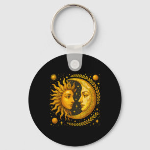 Chaveiro Sol Celestial E Lua