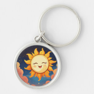 Chaveiro Sol divertido pequeno